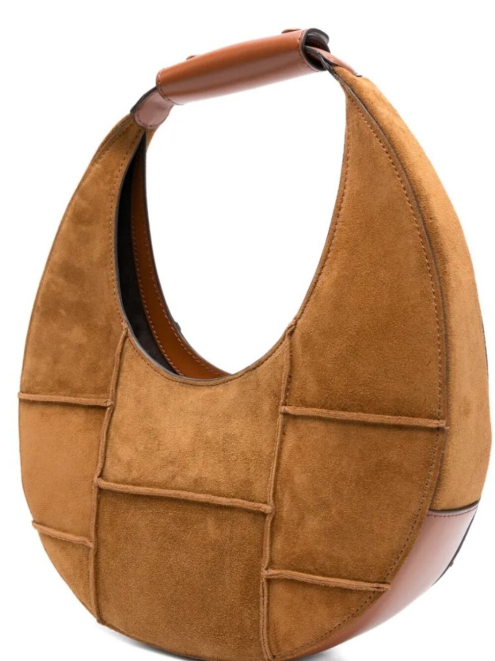 Brand New STAUD Moon Tote Bag – Brown Suede - Picture 2 of 6